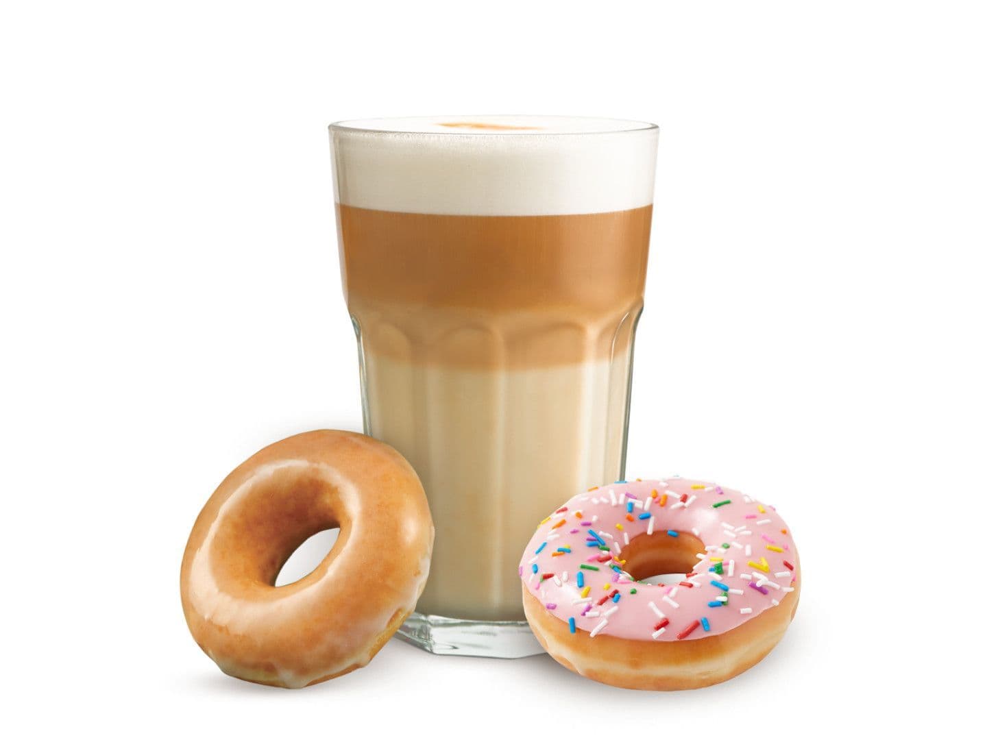 Imagen de Latte + 2 Doughnuts